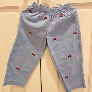 Embroidered Firetruck pants, boys size 3